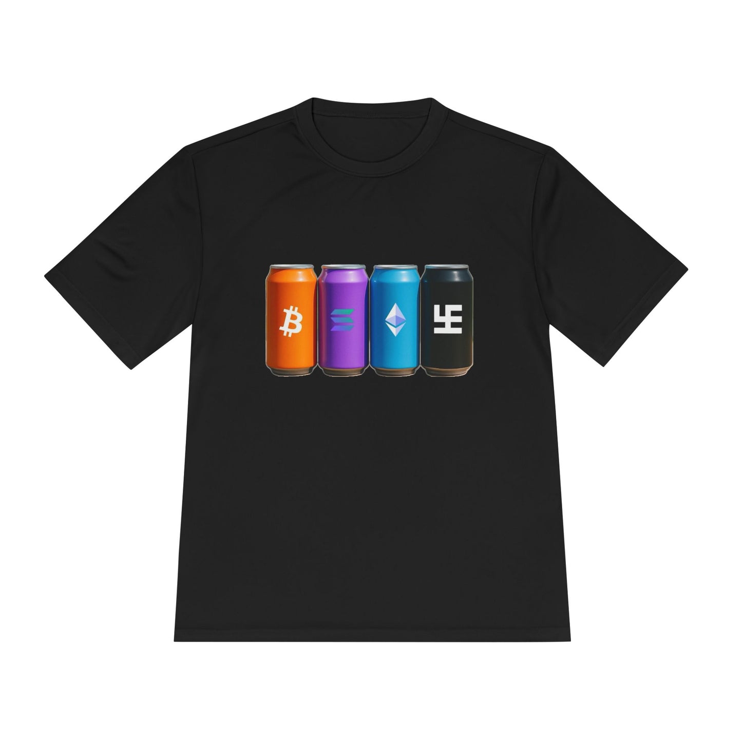 Swasticoin/Crypto Cans Unisex Moisture Wicking Tee, Perfect for Gamers, Crypto Enthusiasts, Gift for Tech Lovers, Casual Wear, Sports Shirt