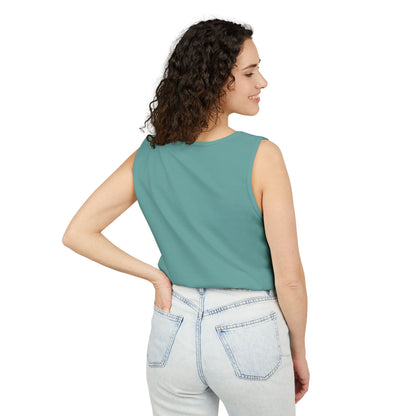 Unisex Garment-Dyed Tank Top with 4NBT Design, Summer Apparel, Casual Wear, Gift for Friends, Individual Expression Top