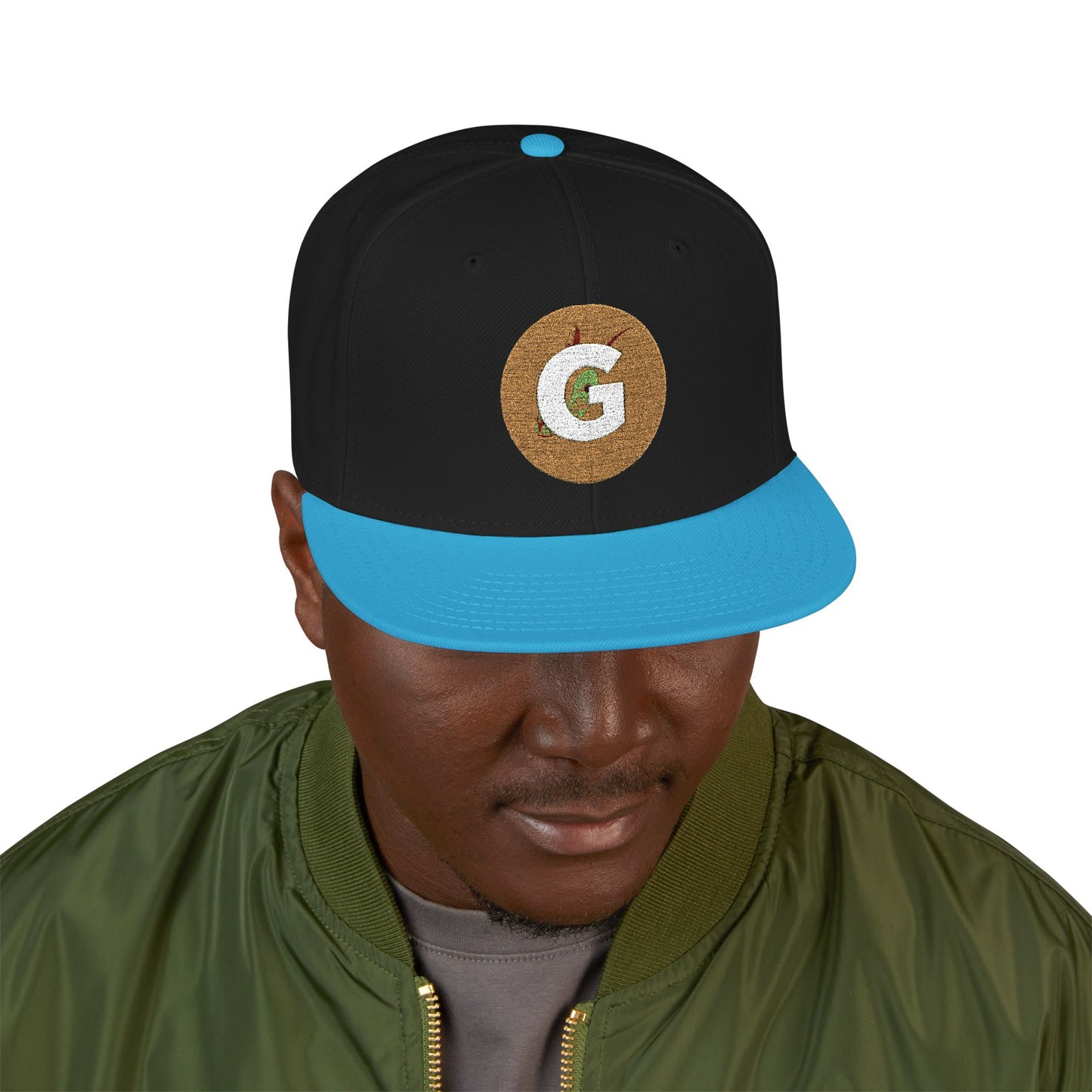Custom Goat Embroidered Snapback Cap, Trendy Hat, Streetwear Accessory, Gift for Him, Casual Headwear, Sports Cap, Logo Hat