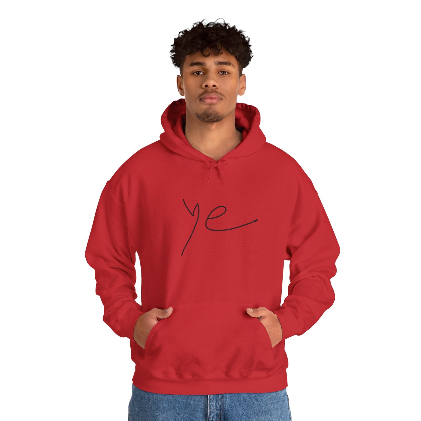 Ye 7BN Minimalist Unisex Hooded Sweatshirt, Casual Streetwear, Gift for Fans, Cozy Layering, Everyday Style, Unique Graphic Hoodie