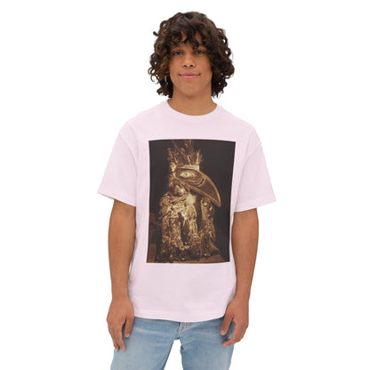 Yei Artistic Oversized Boxy Tee - Unique Graphic Tee, Statement Shirt, Casual Wear, Gift for Art Lovers, Trendy Streetwear