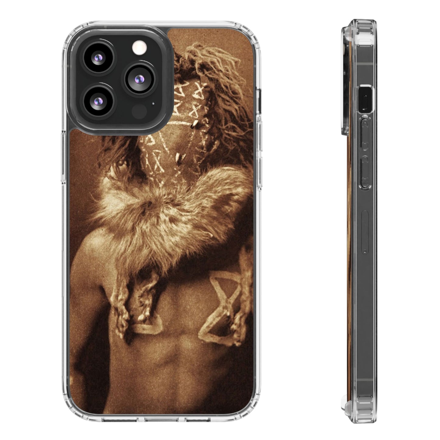 Yei Artistic Clear Phone Case for Unique Expression, Phone Accessories, Nature Lovers, Boho Style, Gift for Him/Her