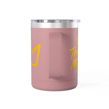 Trench Merch Crown Coffee Mug Tumbler, Perfect for Beach Lovers, Gifts for Friends, Summer Getaways, Adventure Travel, Crown Design