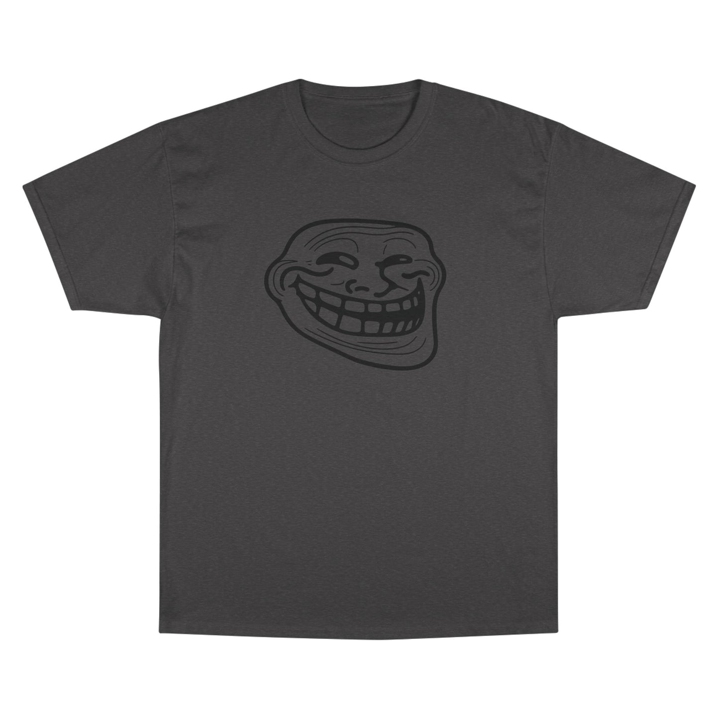 TROLL Funny Meme Champion T-Shirt, Humor Shirt, Gift for Gamers, Casual Wear, Laughing Face Tee, Perfect for Parties