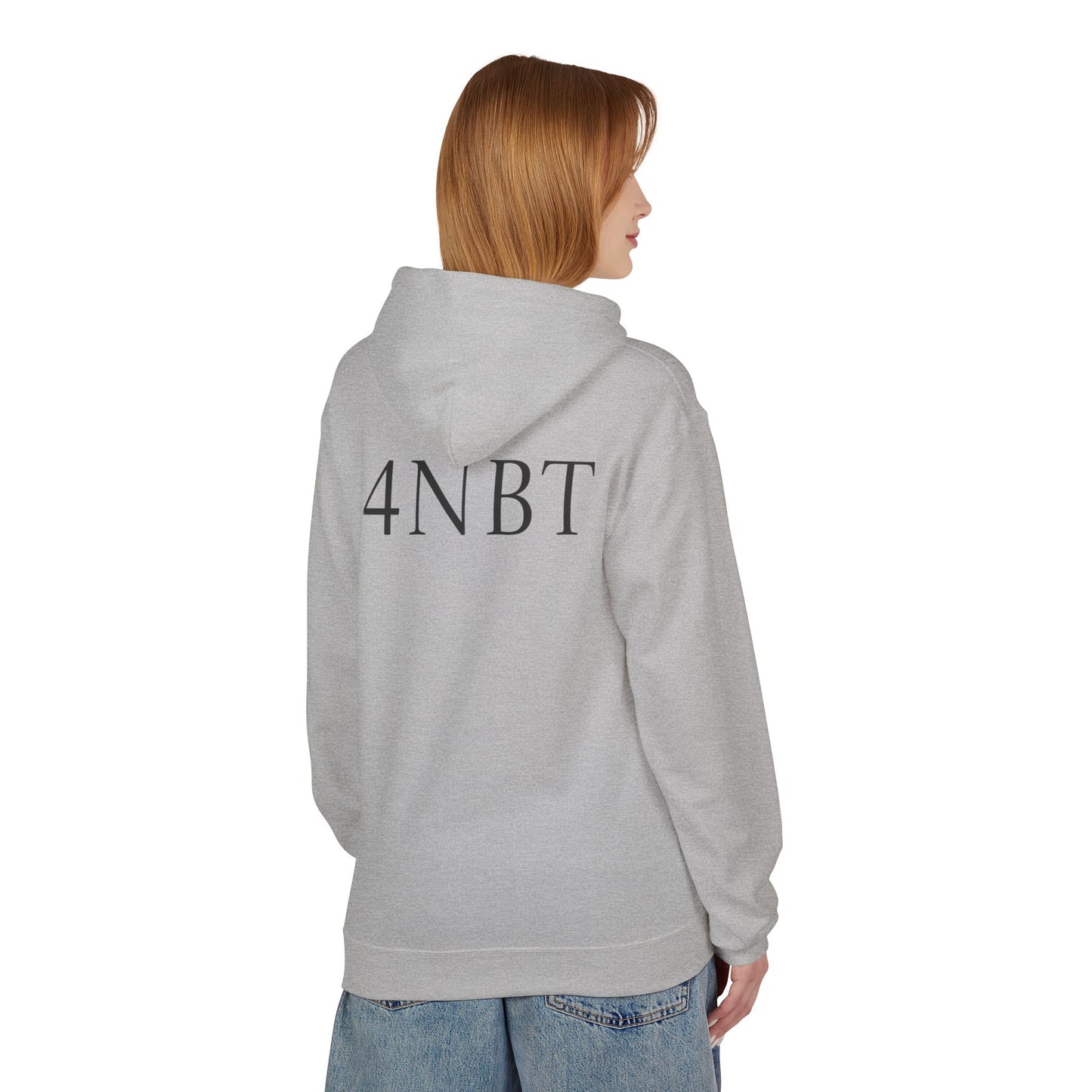 4NBT Fleece Hoodie with Fun Graphic, Cool Streetwear, Unisex Apparel, Unique Gift for Gamers, Trendy Layering Piece