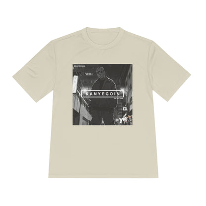 KANYECOIN Unisex Moisture Wicking Tee, Cool Graphic Tee, Music Lover Gift, Urban Style Shirt, Sportswear, Trendy Tee for Fans