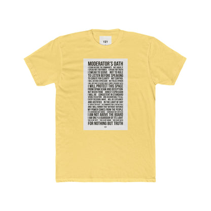 4NBT Moderator's Oath Unisex Cotton Crew Tee, Funny T-Shirt, Gift for Moderators, Social Media Apparel, Casual Tee, Unique Graphic Shirt