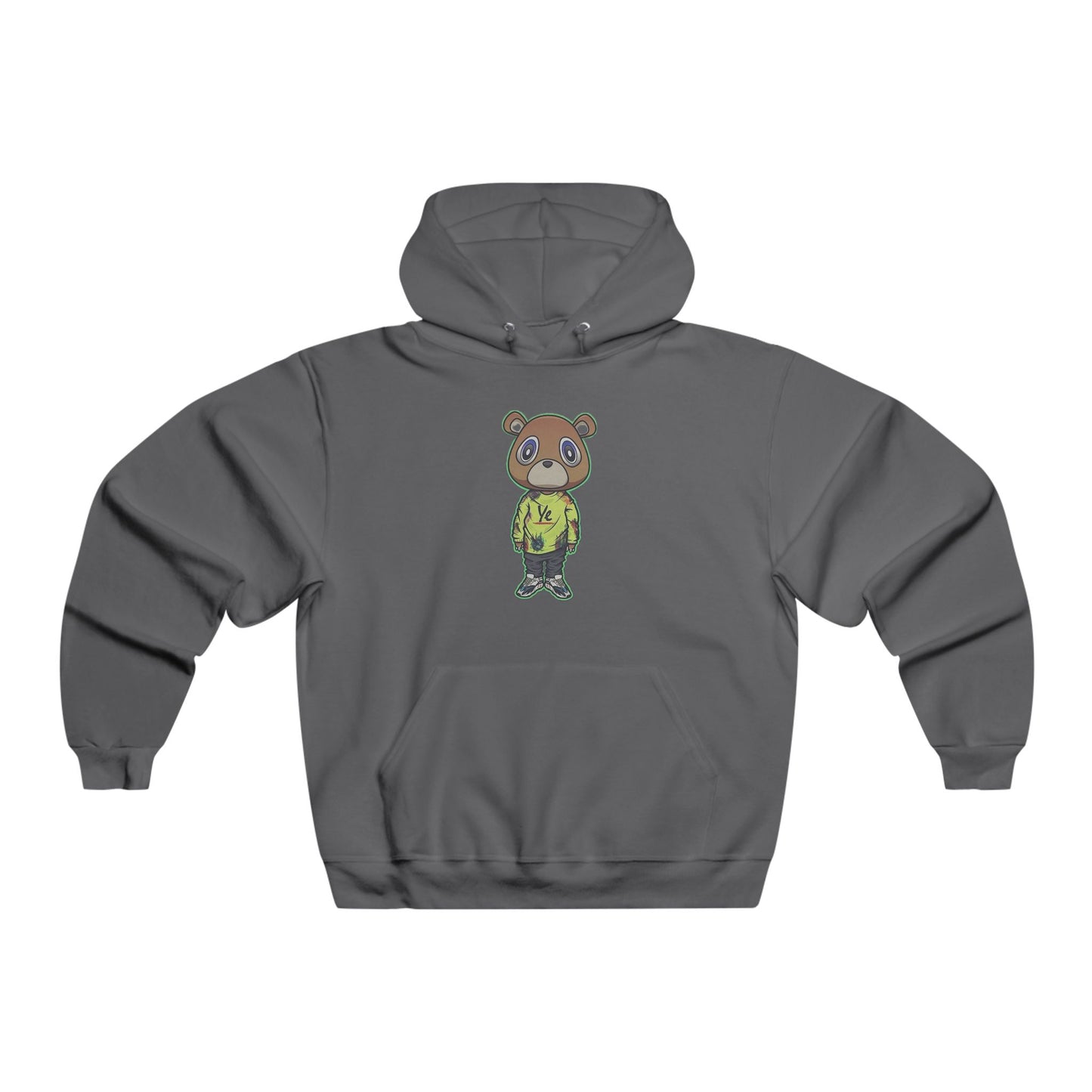 Ye Bear-Themed Hooded Sweatshirt, Unisex Sweatshirt, Cute Graphic Hoodie, Gift for Animal Lovers, Casual Wear, Perfect for Fall