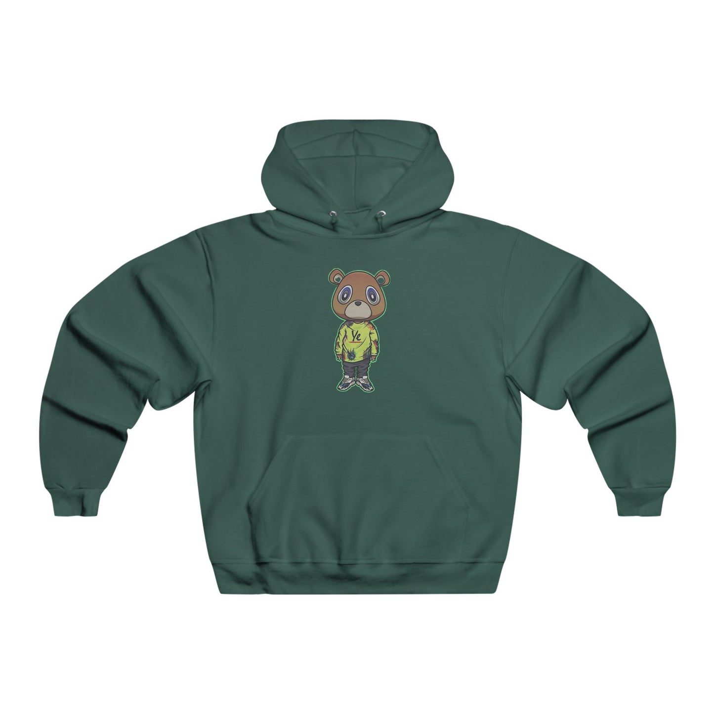 Ye Bear-Themed Hooded Sweatshirt, Unisex Sweatshirt, Cute Graphic Hoodie, Gift for Animal Lovers, Casual Wear, Perfect for Fall