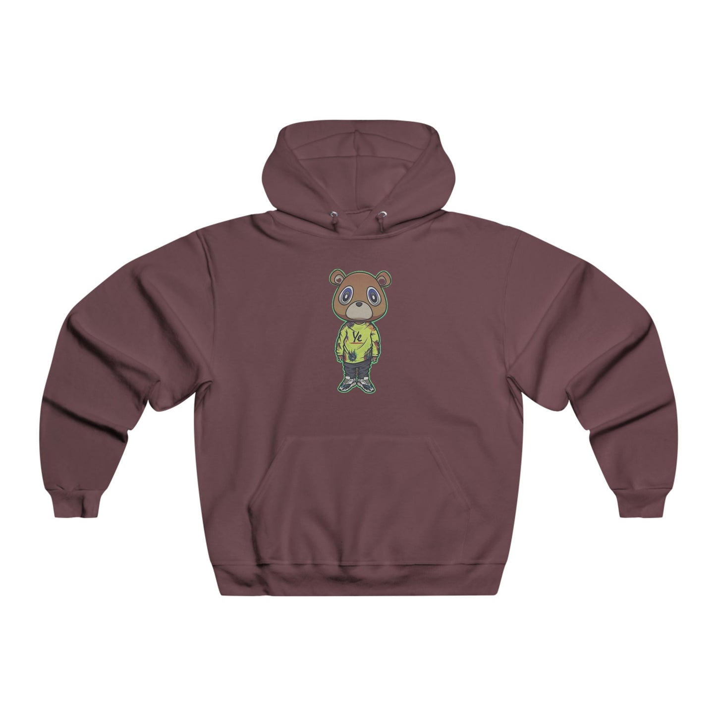 Ye Bear-Themed Hooded Sweatshirt, Unisex Sweatshirt, Cute Graphic Hoodie, Gift for Animal Lovers, Casual Wear, Perfect for Fall