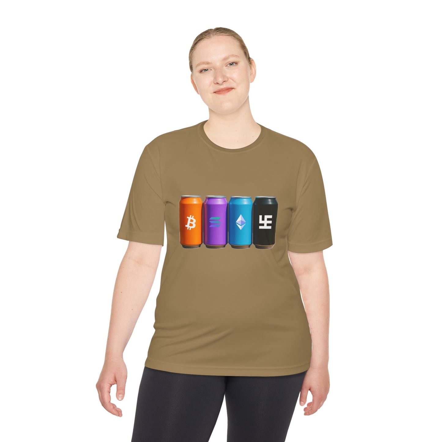 Swasticoin/Crypto Cans Unisex Moisture Wicking Tee, Perfect for Gamers, Crypto Enthusiasts, Gift for Tech Lovers, Casual Wear, Sports Shirt