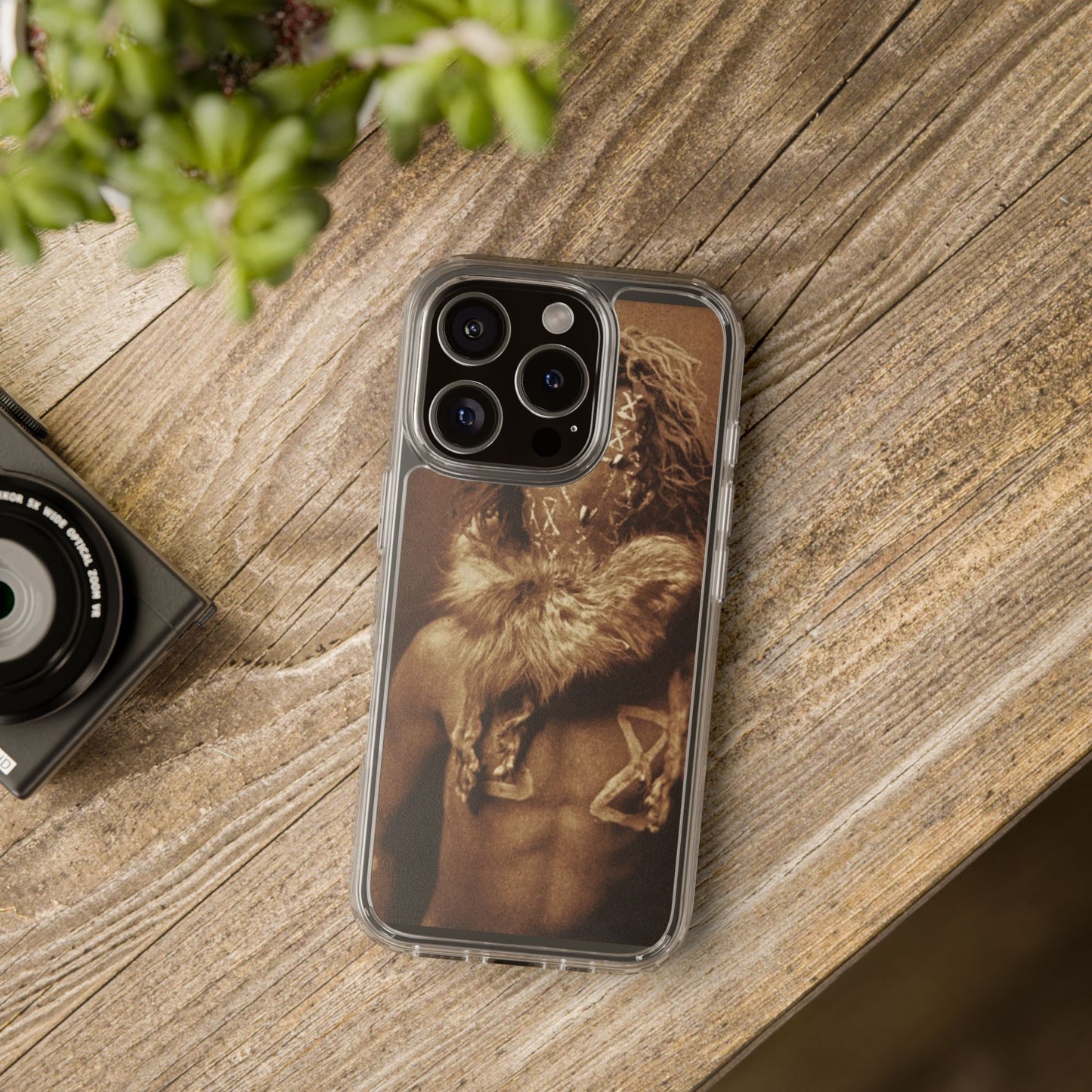 Yei Artistic Clear Phone Case for Unique Expression, Phone Accessories, Nature Lovers, Boho Style, Gift for Him/Her