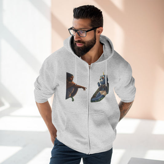 4NBT Unisex Graphic Zip Hoodie with Unique Designs, Cozy Casual Wear, Perfect Gift for Friends, Streetwear Essentials, Unisex Fashion Item