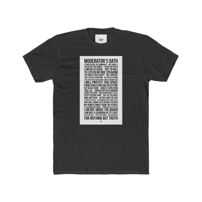 4NBT Moderator's Oath Unisex Cotton Crew Tee, Funny T-Shirt, Gift for Moderators, Social Media Apparel, Casual Tee, Unique Graphic Shirt