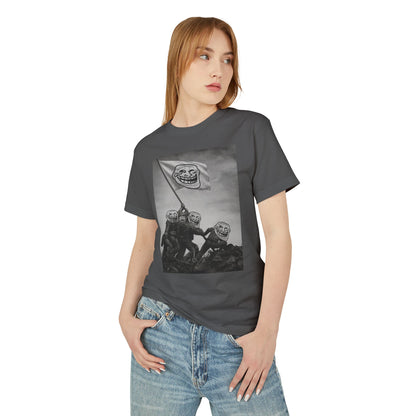 TROLL Funny Meme Heavyweight Tee, Casual Graphic T-Shirt, Unisex Humor Apparel, Perfect Gift for Friends, Streetwear Fashion