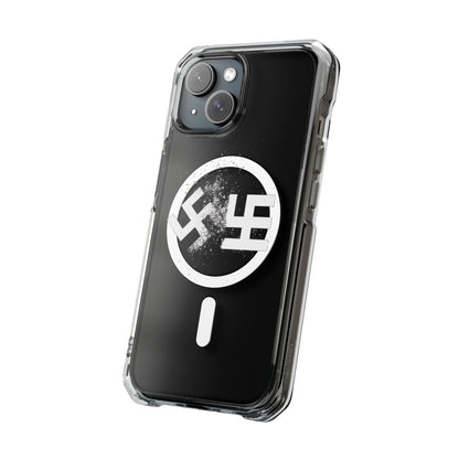 Swasticoin Magnetic Clear Phone Case, Stylish Protective Case for iPhones, Durable and Trendy Phone Cover, Perfect Gift for Tech Lovers, Modern Design