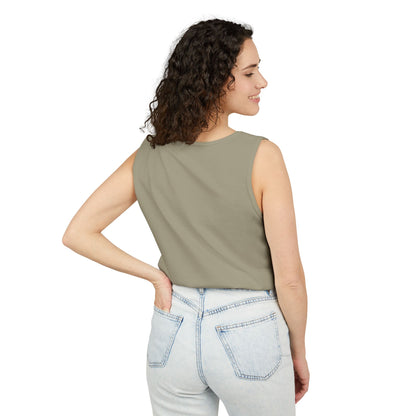 Unisex Garment-Dyed Tank Top with 4NBT Design, Summer Apparel, Casual Wear, Gift for Friends, Individual Expression Top