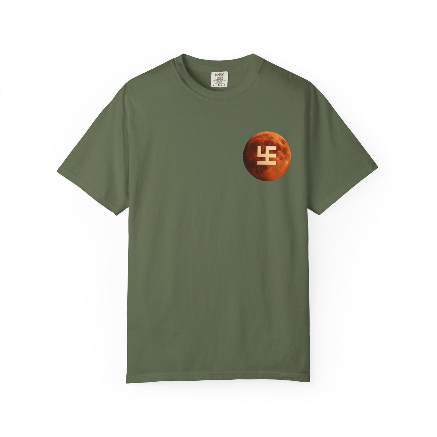 Swasticoin Cosmic Unisex T-Shirt with Moon Design, Perfect for Everyday Wear, Casual Outings, Gifts for Space Enthusiasts, and Eco-friendly Fashion