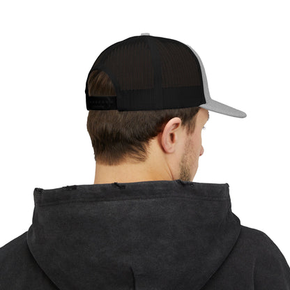 Swasticoin Stylish Embroidered Snapback Trucker Cap - Trendy Hat for Outdoors, Casual Wear, Gift for Him or Her, Adjustable, Unique Design