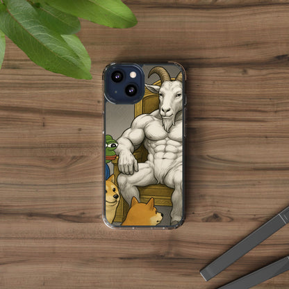 Whimsical Clear Phone Cases with Goat Design - Perfect Gift for Animal Lovers, Unique Phone Accessories, Fun Cell Phone Cases, Quirky [...]