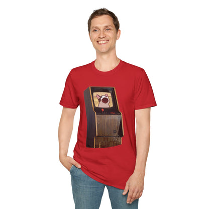 POPCAT Retro Arcade Unisex T-Shirt, Gamer Tee, Vintage Gaming Shirt, Gift for Gamers, Casual Wear