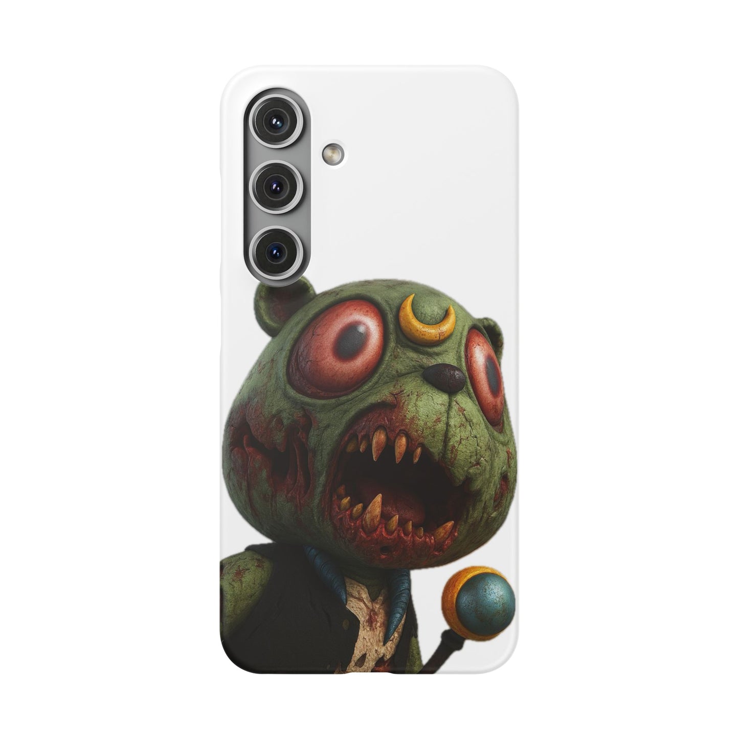 4NBT Zombie Bear Phone Case, Horror Snap Case, Cute but Spooky Accessory, Gift for Halloween, Unique Phone Cover
