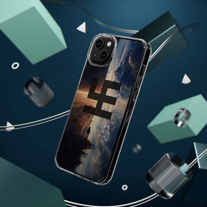 Swasticoin Nature-Themed Clear Phone Case, Unique Phone Cover with Scenic Design, Eco-Friendly Protection, Gift for Travelers, Custom Phone Accessory