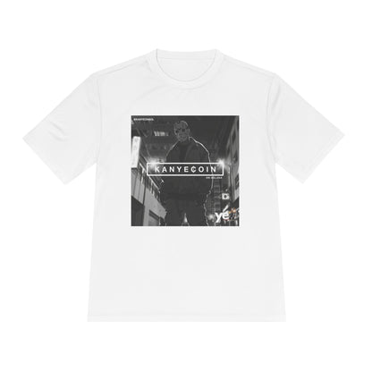 KANYECOIN Unisex Moisture Wicking Tee, Cool Graphic Tee, Music Lover Gift, Urban Style Shirt, Sportswear, Trendy Tee for Fans