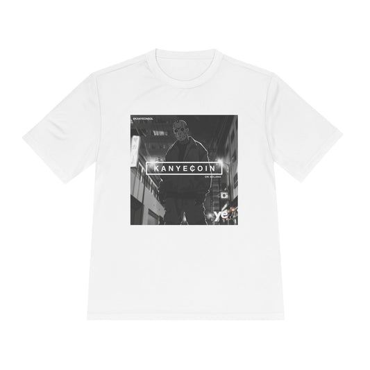 KANYECOIN Unisex Moisture Wicking Tee, Cool Graphic Tee, Music Lover Gift, Urban Style Shirt, Sportswear, Trendy Tee for Fans