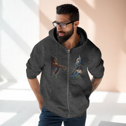 4NBT Unisex Graphic Zip Hoodie with Unique Designs, Cozy Casual Wear, Perfect Gift for Friends, Streetwear Essentials, Unisex Fashion Item