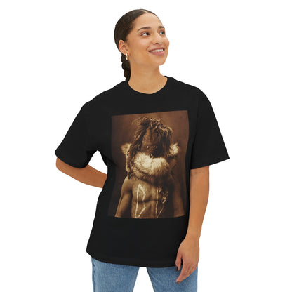 Yei Spirit Oversized Tee – Unique Graphic Tee, Unisex Streetwear, Vintage Look, Festival Wear, Boho Style Shirt