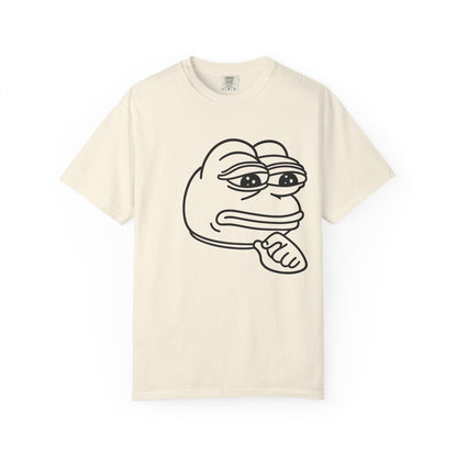 Thoughtful Pepe Unisex T-Shirt, Funny Graphic Tee, Gift for Friends, Casual Wear, Meme Inspired Fashion