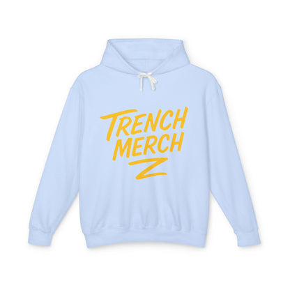 Trench Merch Unisex Lightweight Hooded Sweatshirt, Casual Streetwear, Spring Fashion, Gift for Friends, Layering Essential, Trendy Outfit