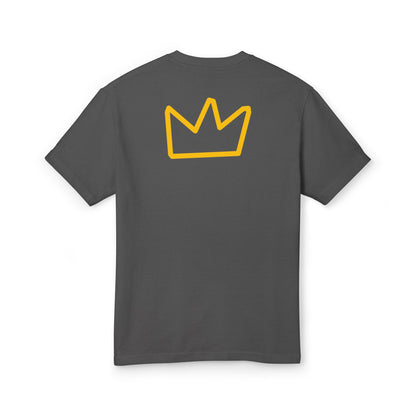 Trench Merch Crown Logo Unisex Heavyweight Cotton Tee, Casual Streetwear Shirt, Gift for Him/Her, Summer Style, Vibrant Graphics Tee