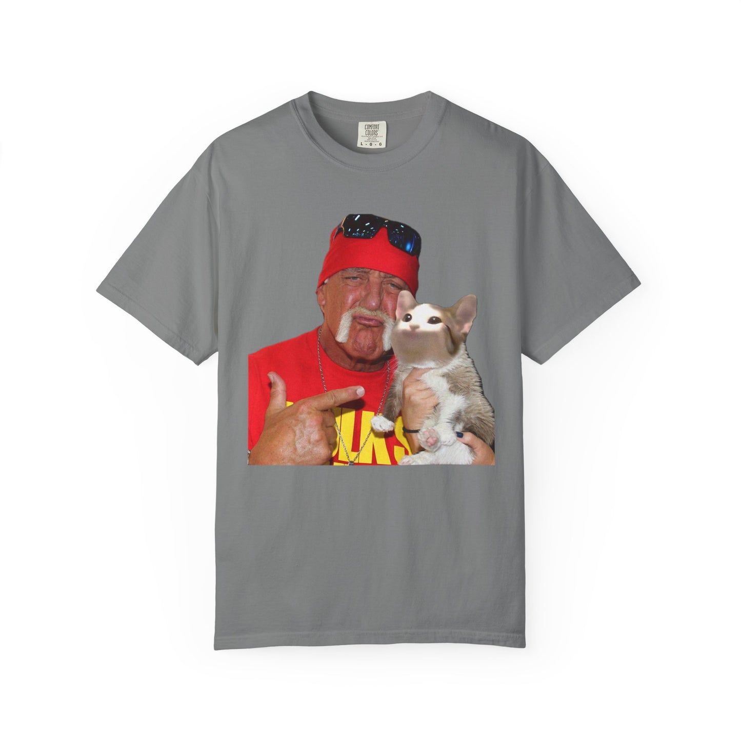 POPCAT Hilarious Unisex T-Shirt: Perfect for Dads, Pet Lovers, Gifts, Funny Apparel, Casual Wear, Cat Lovers