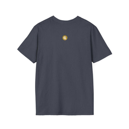 Golden Goat Unisex Softstyle T-Shirt | Cute Goat Tee for Animal Lovers, Birthday Gift, Casual Wear, Farmhouse Decor, Nature Fans