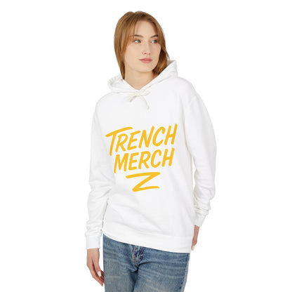 Trench Merch Unisex Lightweight Hooded Sweatshirt, Casual Streetwear, Spring Fashion, Gift for Friends, Layering Essential, Trendy Outfit