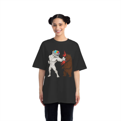 Troll Bold Graphic Short-Sleeve T-Shirt featuring Cartoon Conflict, Fun Gift for Friends, Casual Wear, Festival Attire, Unique Statement [...]