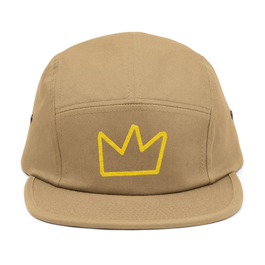 Trench Merch Embroidered 5 Panel Cap with Crown Design - Casual Streetwear Hat, Summer Accessory, Gift for Him/Her, Festival Headwear, Unisex Cap