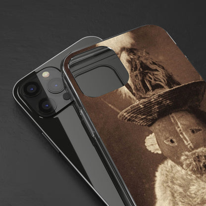 Yei Vintage Ethnic Clear Phone Case, Unique Phone Protector, Bohemian iPhone Case, Artistic Clear Cover, Cultural Phone Accessory