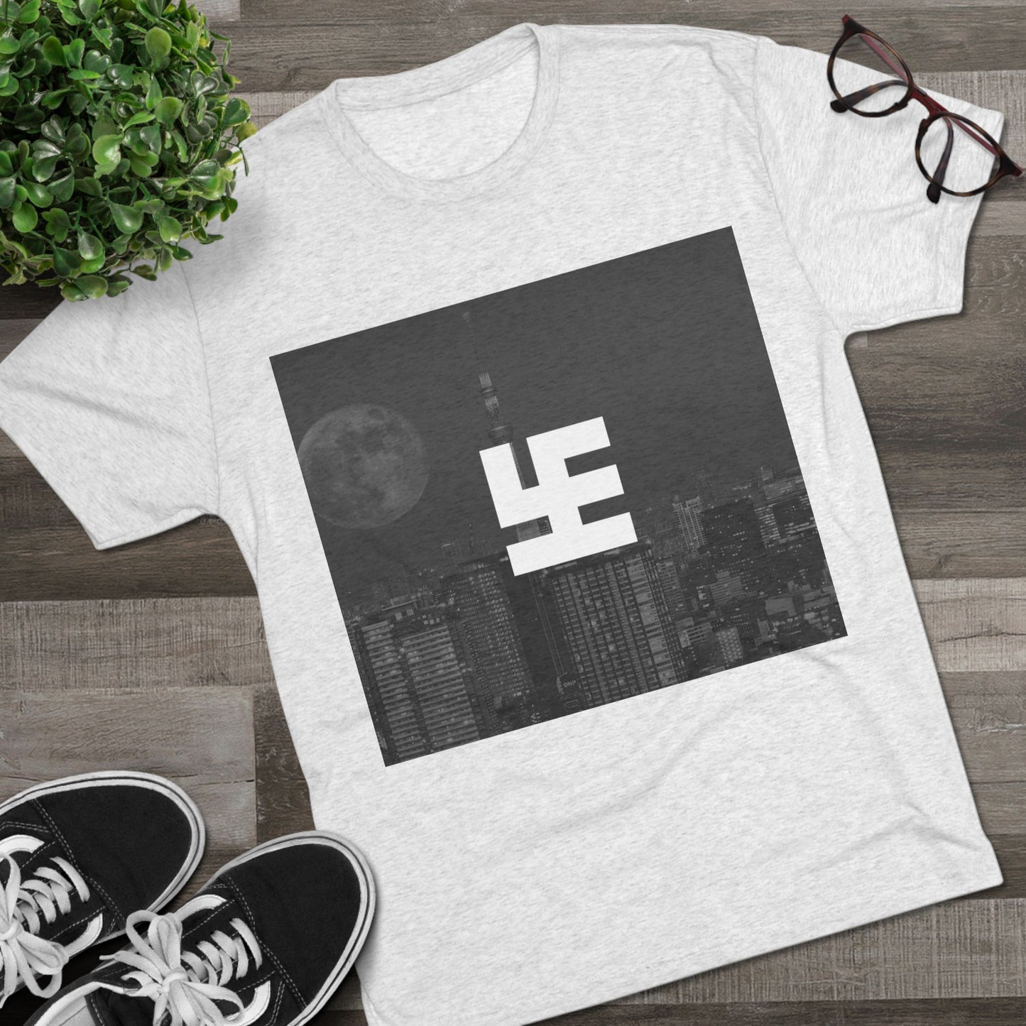 Swasticoin Urban Skyline Graphic Tee, Vintage City Aesthetic Shirt, Unisex Tri-Blend Crew Tee for Casual Style, Perfect Gift for City Lovers, [...]