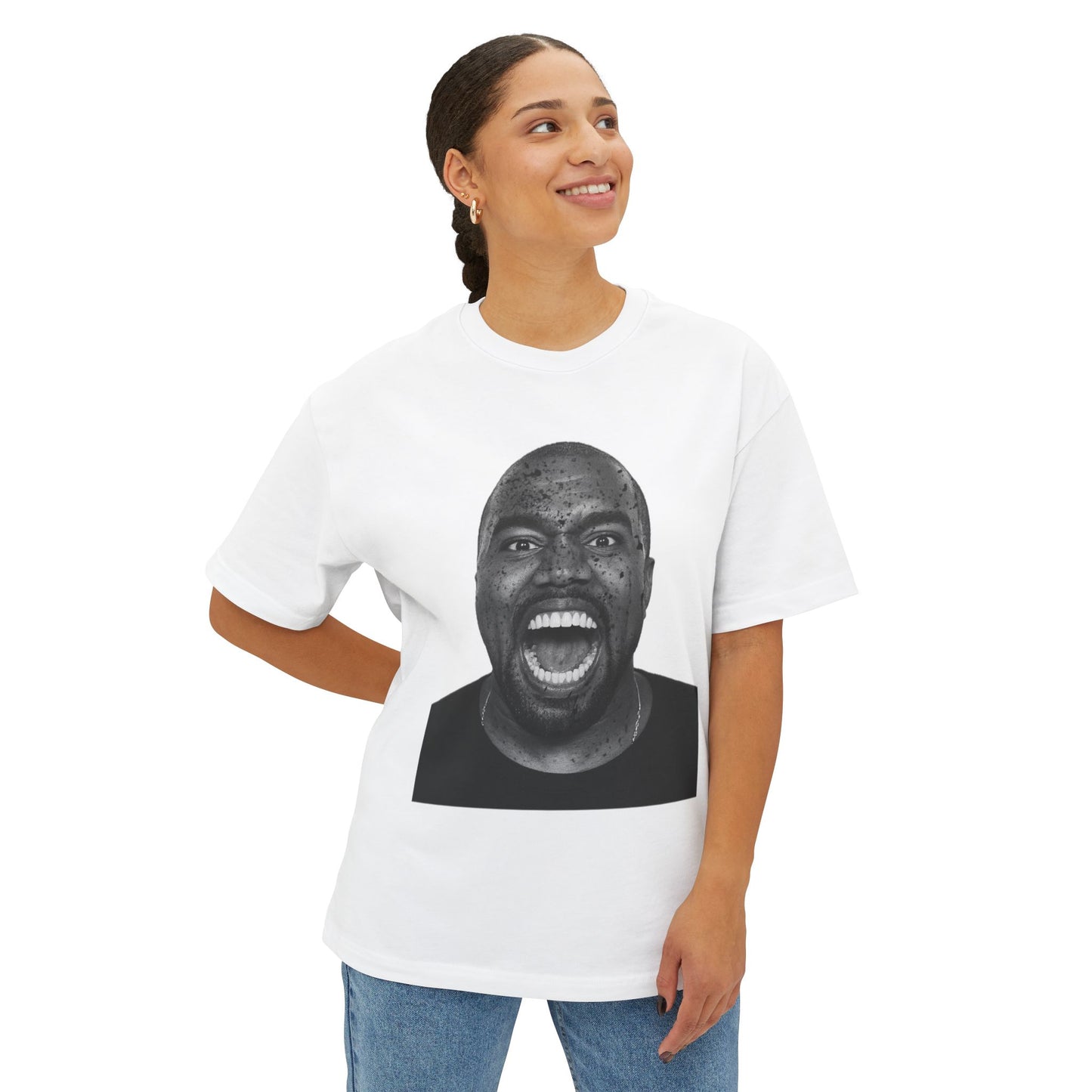 Ye Bold Expression Unisex Oversized Tee - Graphic T-Shirt for Music Lovers, Streetwear, Gift Idea, Casual Wear, Urban Style