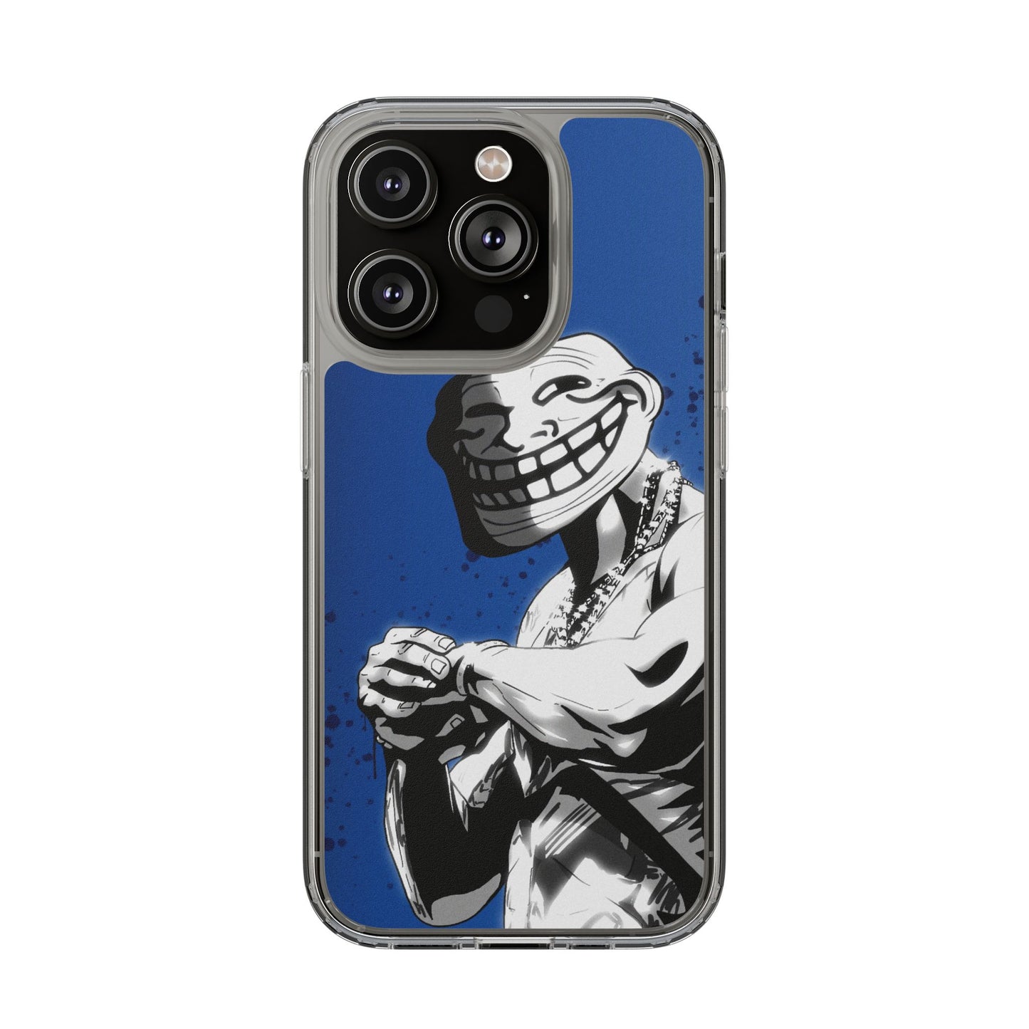 TROLL Clear Cases with Bold Graphic Design, Awesome Phone Accessories, Unique Gifts, Cartoon Phone Covers, Trendy Tech Gear