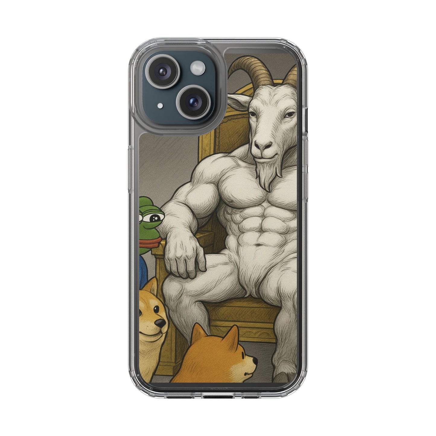 Whimsical Clear Phone Cases with Goat Design - Perfect Gift for Animal Lovers, Unique Phone Accessories, Fun Cell Phone Cases, Quirky [...]