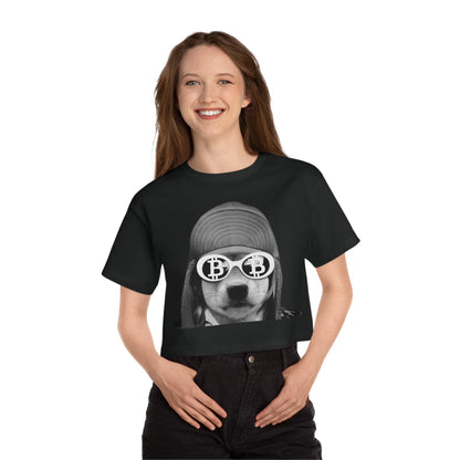 WIF Vintage Graphic Cropped T-Shirt | Fun Casual Tee for Pet Lovers | Cool Summer Fashion, Gift for Animal Lovers, Birthday