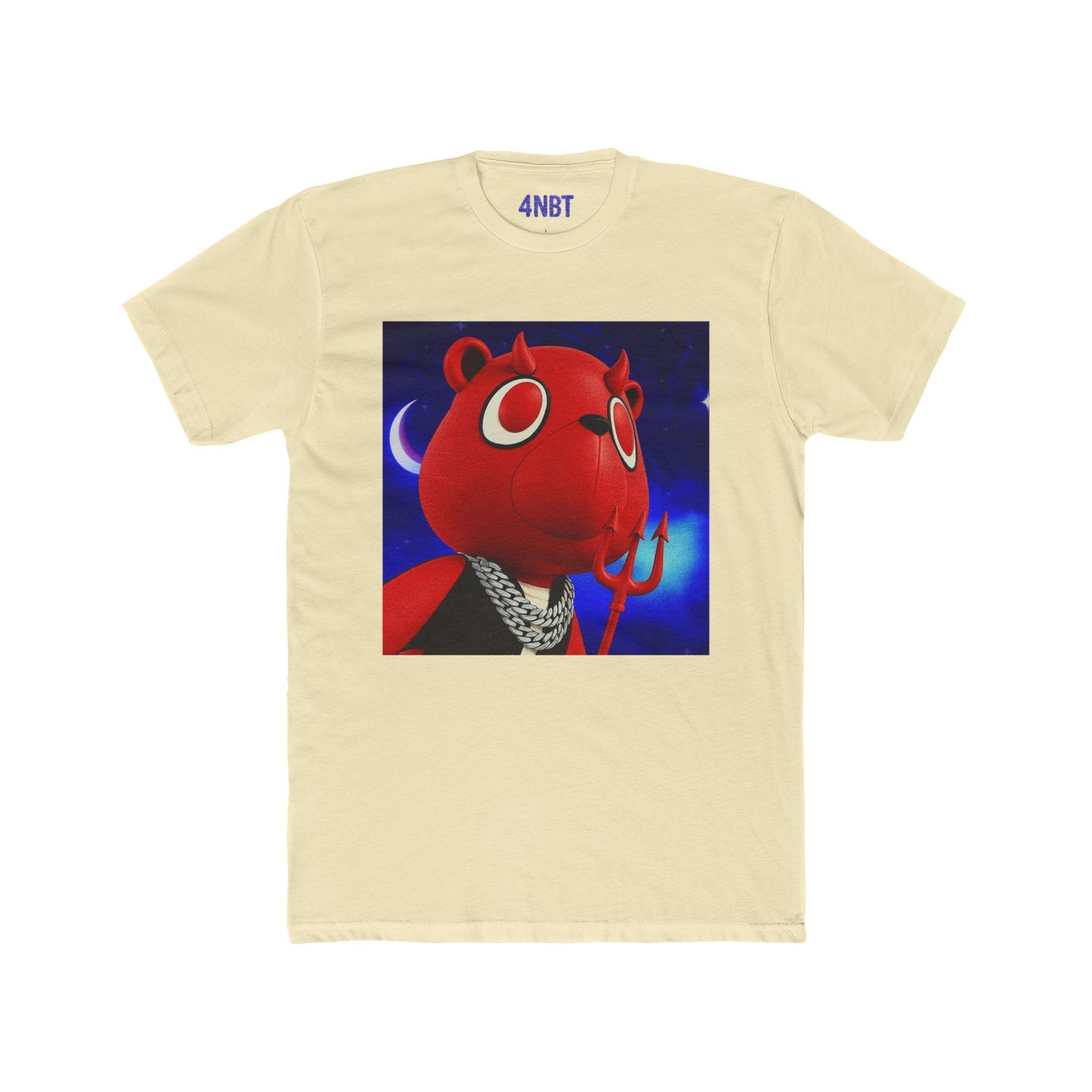 4NBT Red Bear Graphic Tee - Fun Unisex Cotton Crew Tee, Casual Wear, Gamer Shirt, Unique Gift, Streetwear Style