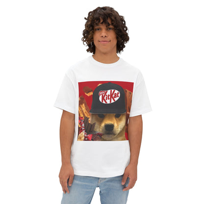 KitKat WIF Unisex Oversized Boxy Tee, Funny Dog Shirt, Food Lover Gift, Pet Lover Casual Tee, Cute Graphic Tee, Humor T-Shirt