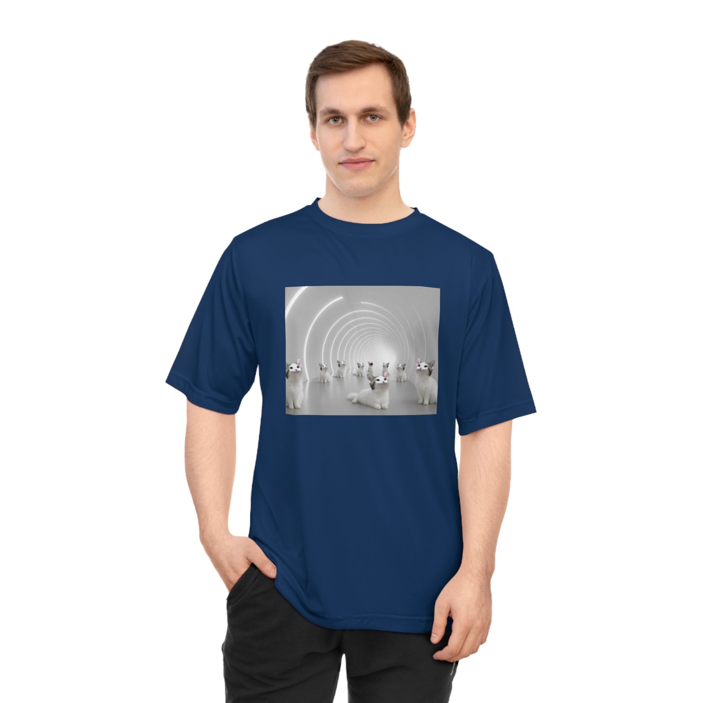 POPCAT Unisex Performance T-shirt with Unique Design, Fitness Apparel, Casual Wear, Gift for Him/Her, Sports Tee, Activewear