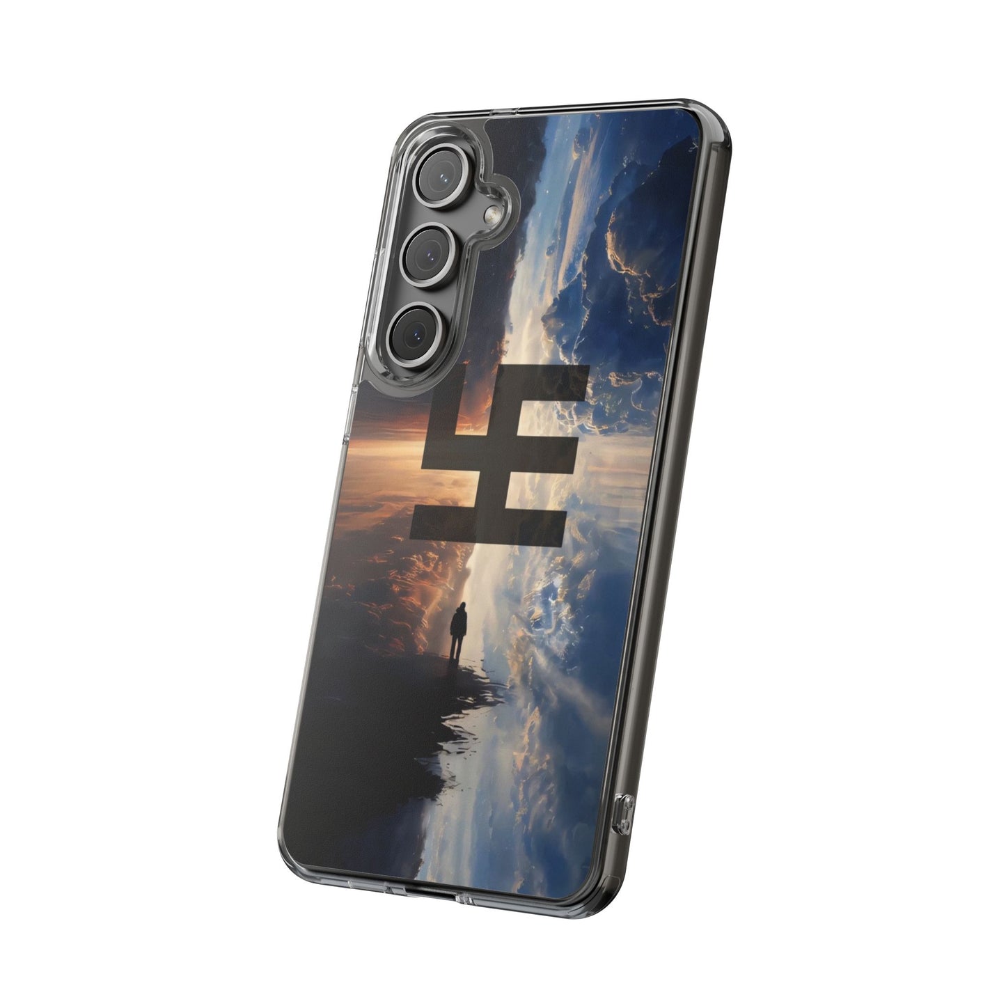 Swasticoin Nature-Themed Clear Phone Case, Unique Phone Cover with Scenic Design, Eco-Friendly Protection, Gift for Travelers, Custom Phone Accessory