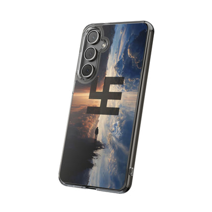 Swasticoin Nature-Themed Clear Phone Case, Unique Phone Cover with Scenic Design, Eco-Friendly Protection, Gift for Travelers, Custom Phone Accessory
